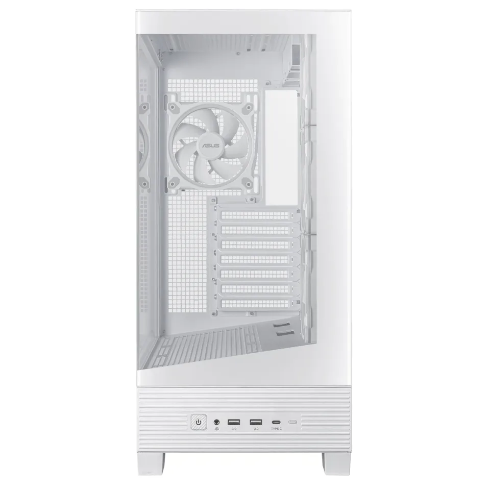 ASUS case A31 PLUS TG ARGB, Mid Tower, Průhledná bočnice, 4x120mm ARGB Fan, ARGB Hub, bílá