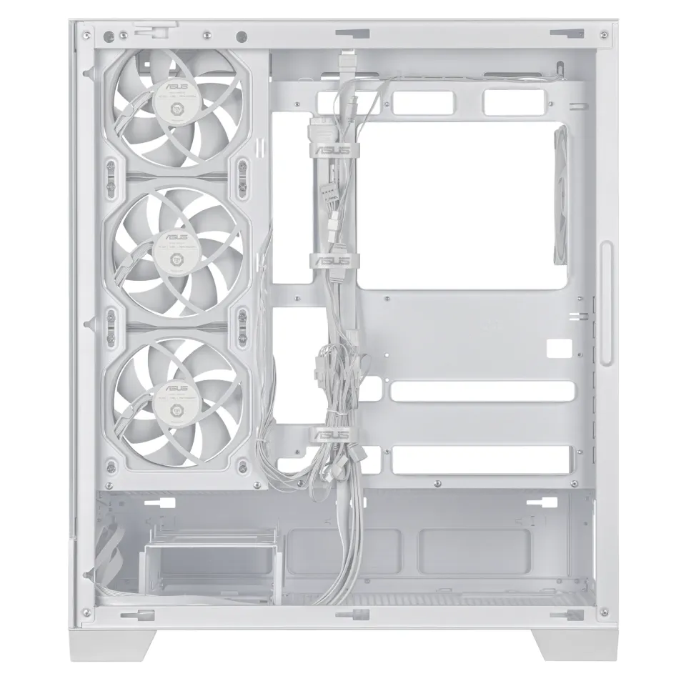 ASUS case A31 PLUS TG ARGB, Mid Tower, Průhledná bočnice, 4x120mm ARGB Fan, ARGB Hub, bílá