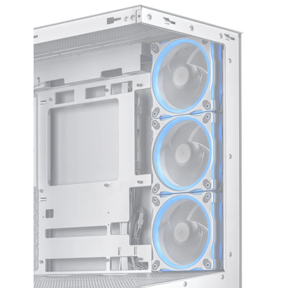 ASUS case A31 PLUS TG ARGB, Mid Tower, Průhledná bočnice, 4x120mm ARGB Fan, ARGB Hub, bílá