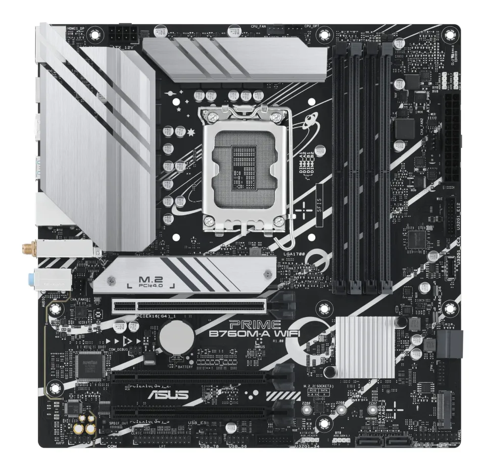 ASUS MB Sc LGA1700 PRIME B760M-A WIFI, Intel B760, 4xDDR5, 1xDP, 2xHDMI, mATX