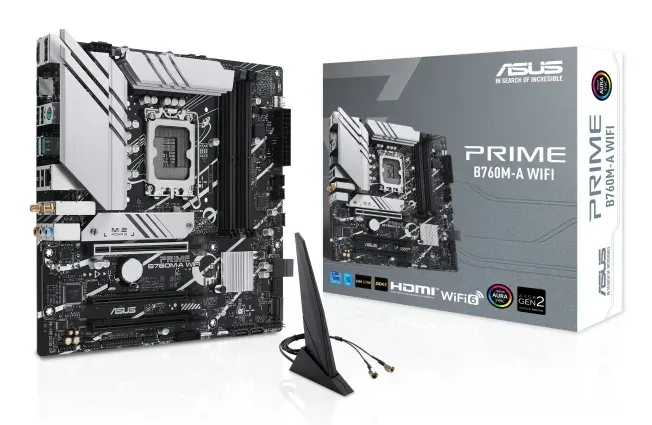 ASUS MB Sc LGA1700 PRIME B760M-A WIFI, Intel B760, 4xDDR5, 1xDP, 2xHDMI, mATX