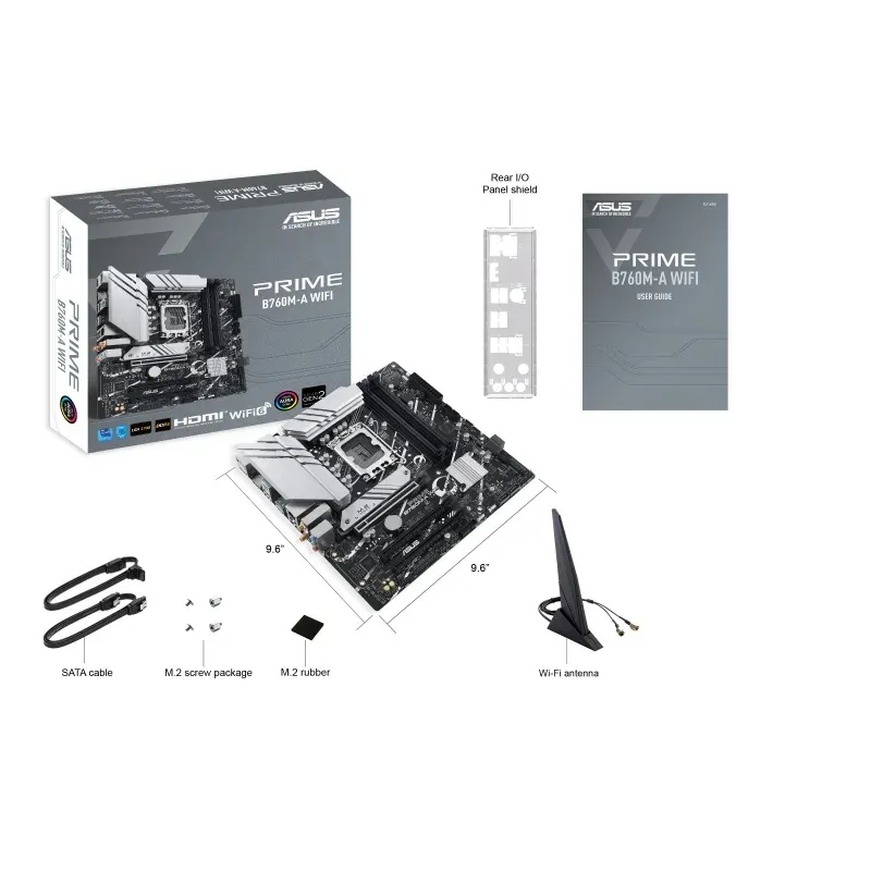 ASUS MB Sc LGA1700 PRIME B760M-A WIFI, Intel B760, 4xDDR5, 1xDP, 2xHDMI, mATX