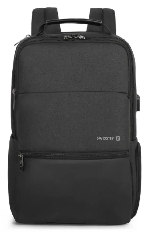 Swissten Laptop backpack batoh na notebook 15,6“, černý
