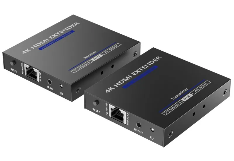 PremiumCord HDMI 2.0 extender Ultra HD 4kx2k@60Hz na 70m přes Cat6/Cat6A/Cat7 (khext70-7)