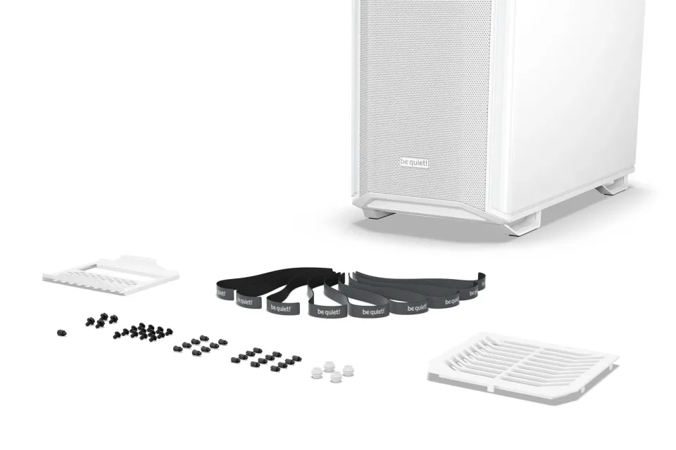 Be quiet! skříň DARK BASE 701 / MidT / bez zdroje / 3x140mm fan / ARGB / 1x USB-C + 2x USB3 / průhledná bočnice / bílá