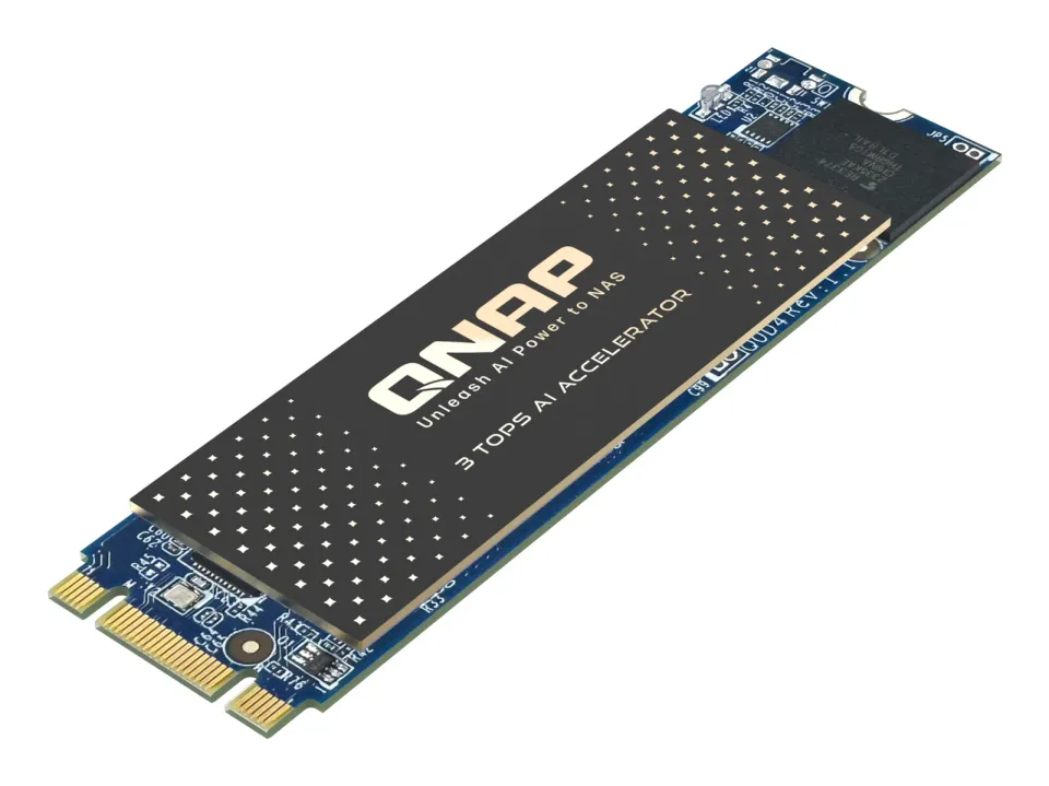 QNAP QAI-M100 - Rockchip RK1808 Cortex-A35 1.6GHz, 3 Tops NPU, M.2 2280 PCIe Gen2 x1 AI accelerator