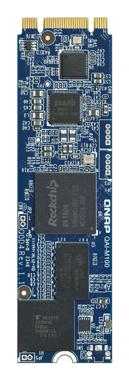 QNAP QAI-M100 - Rockchip RK1808 Cortex-A35 1.6GHz, 3 Tops NPU, M.2 2280 PCIe Gen2 x1 AI accelerator