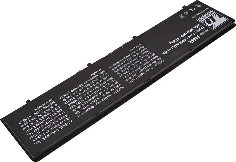 Baterie T6 Power pro Dell Latitude E7440, Latitude E7450, 5800mAh, 43Wh, 4cell, Li-pol