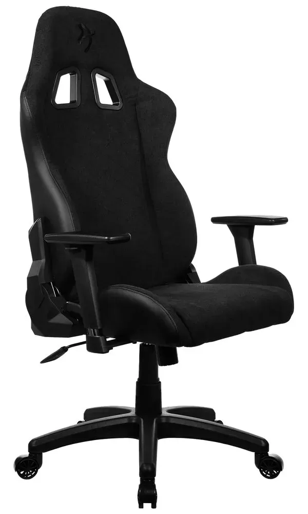 AROZZI herní židle AVANTI Soft Fabric Pure Black/ látkový povrch/ černá