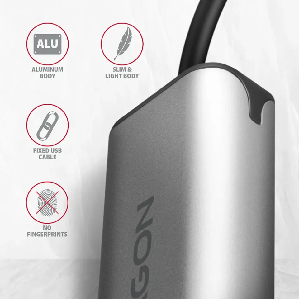 AXAGON ADE-25RC SUPERSPEED USB-C 3.2 Gen 1 2.5 Gigabit Ethernet 10/100/1000/2500
