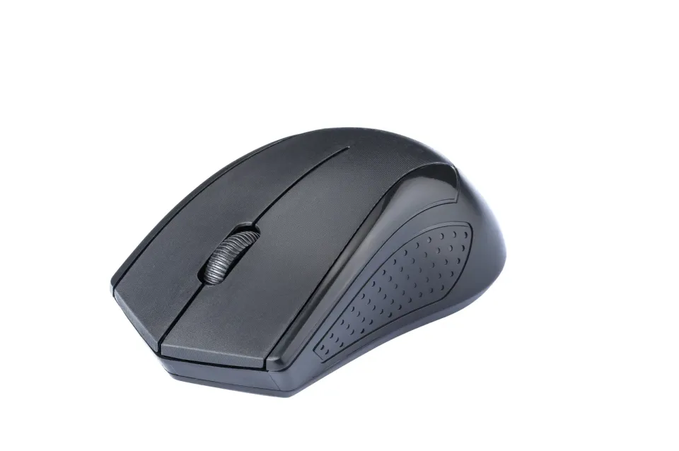C-TECH myš WLM-07, černá, bezdrátová, 1200DPI, 3 tlačíteka, USB nano receiver