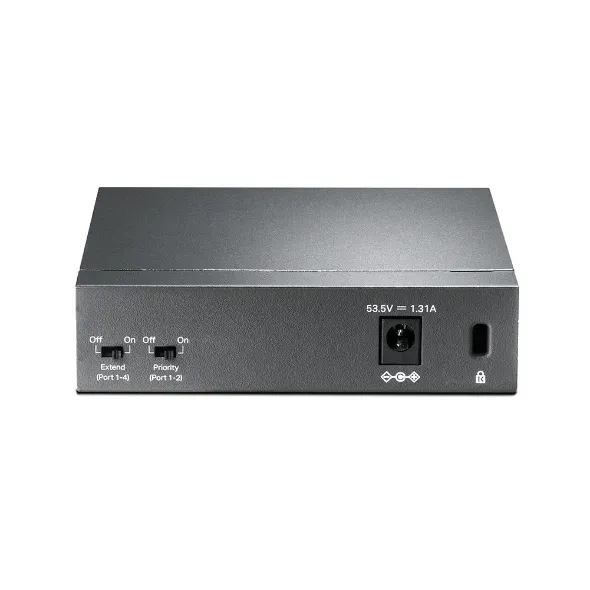 TP-Link switch TL-SF1005P (5x100Mb/s, 4xPoE+, 67W, fanless)