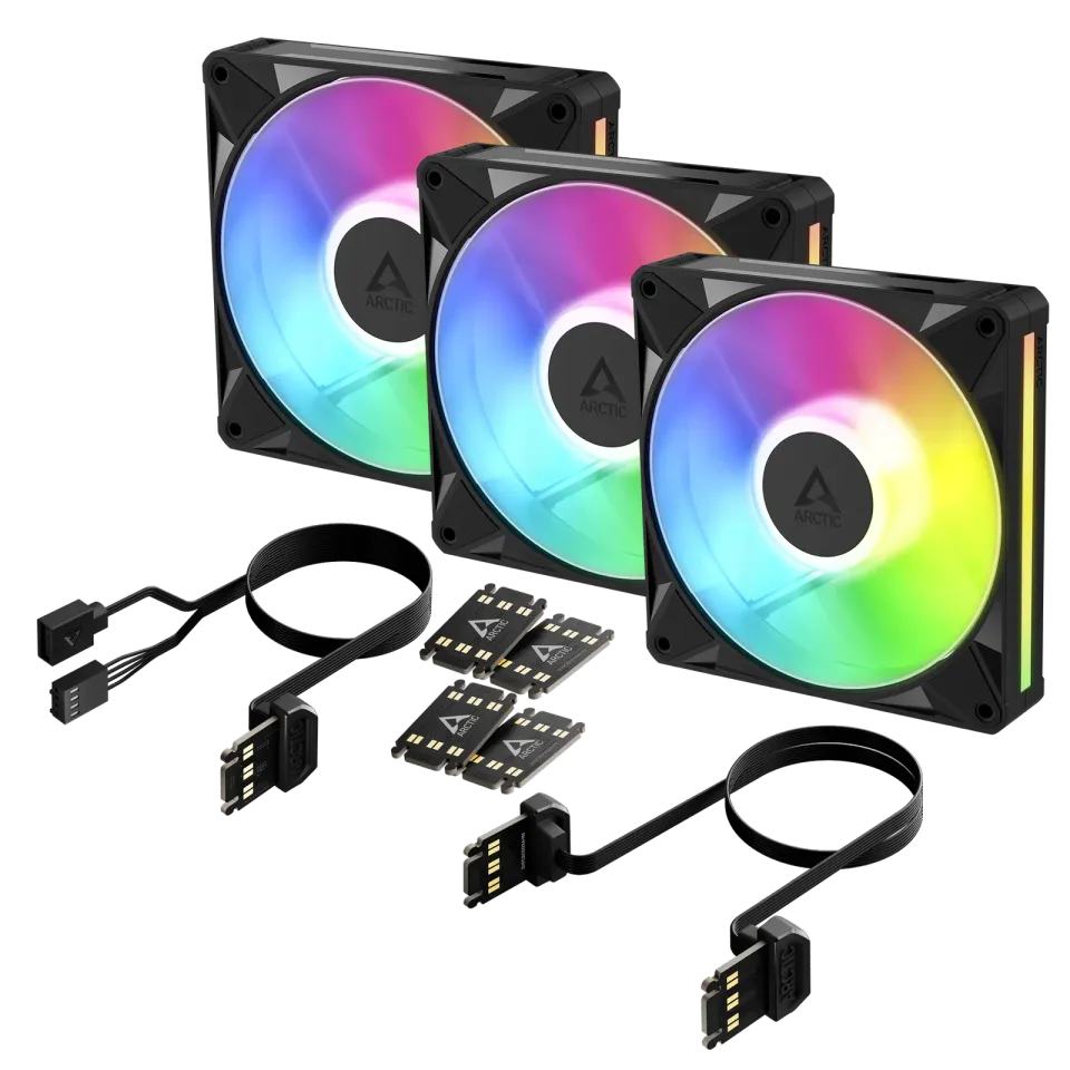 ARCTIC BioniX P14 A-RGB vlaue pack (3 ks) ventilátor - 140mm, black