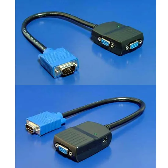 VGA splitter 2× VGA mini, rozlišení 1280×1024@60Hz