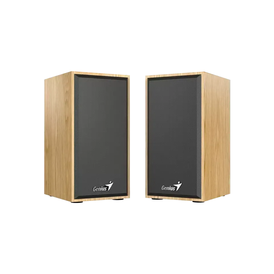 GENIUS repro SP-HF180, 2.0, 6W, USB napájení, 3,5mm jack, světlé dřevo