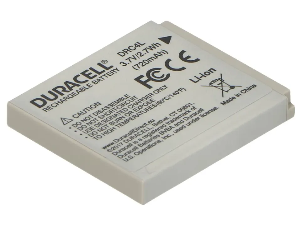 DURACELL Baterie - DRC4L pro Canon NB-4L, šedá, 700 mAh, 3.7 V