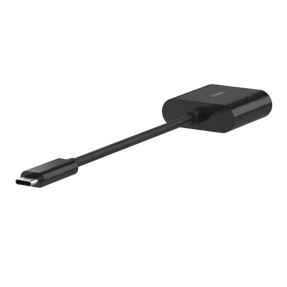 Belkin USB-C adaptér s Gigabit Ethernetem RJ45 + 100W napájení, černá