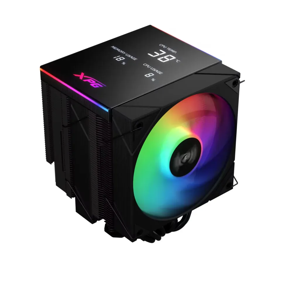 ADATA XPG Chladič CPU MAESTRO PLUS 62DA, 2x120 mm, ARGB, LGA 1851, AM5, černá