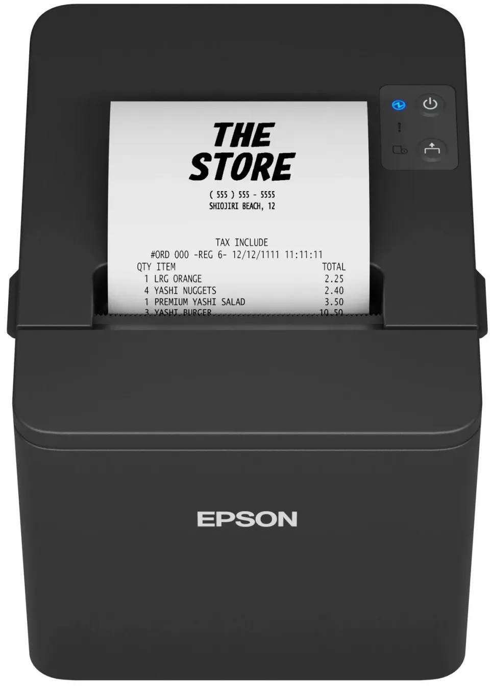 Epson TM-T20IV (101) – termální tiskárna účtenek 80 mm, 250 mm/s, řezačka, USB, RS-232, zdroj, černá
