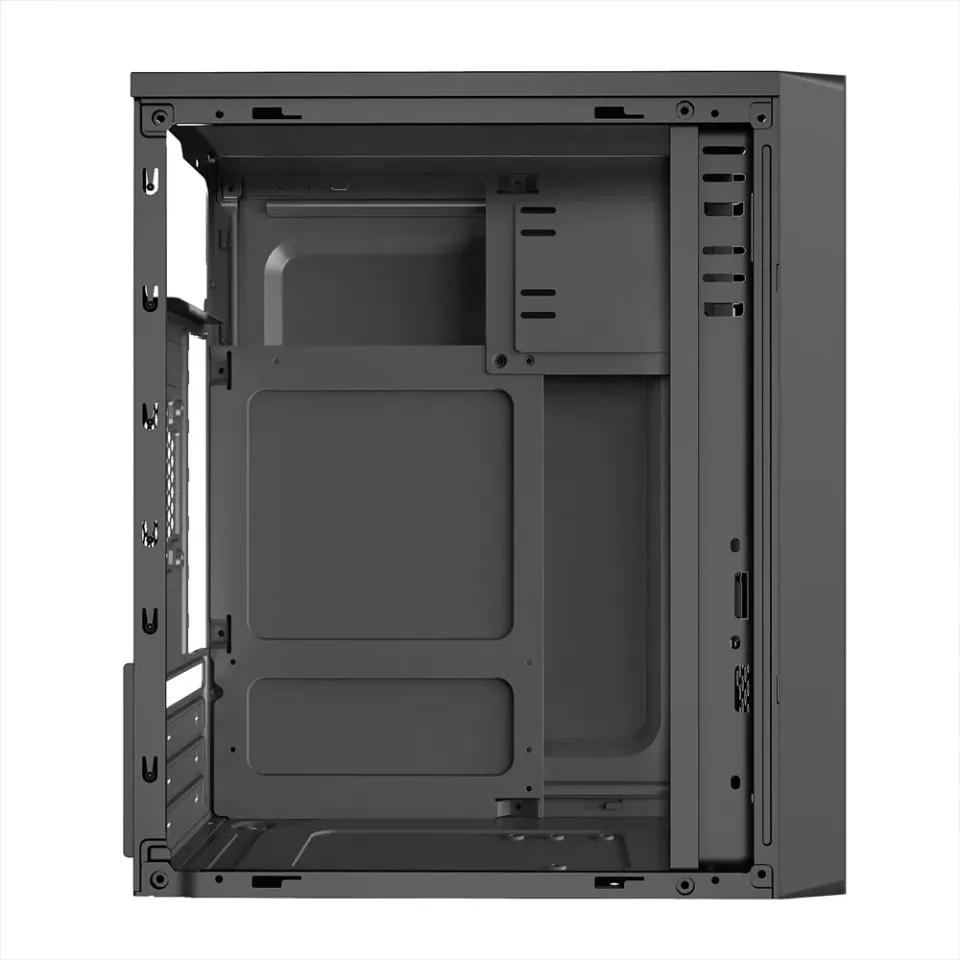 1stCOOL MicroTower STEP 4 USB3, black černý, bez zdroje, microtower mATX (1xUSB3, 2xUSB2, Audio) (PC case)