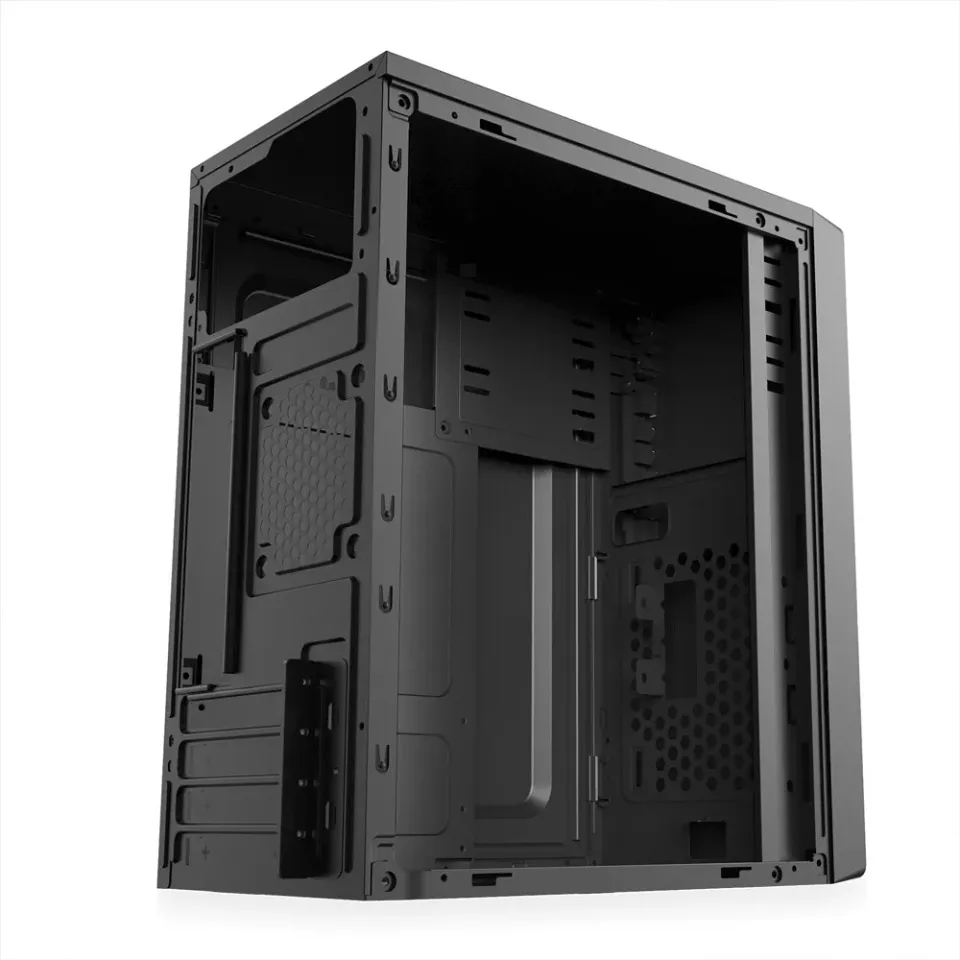 1stCOOL MicroTower STEP 4 USB3, black černý, bez zdroje, microtower mATX (1xUSB3, 2xUSB2, Audio) (PC case)