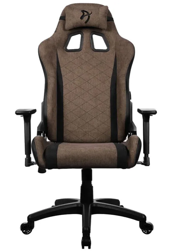 AROZZI herní židle AVANTI Soft Fabric Brown/ látkový povrch/ hnědá