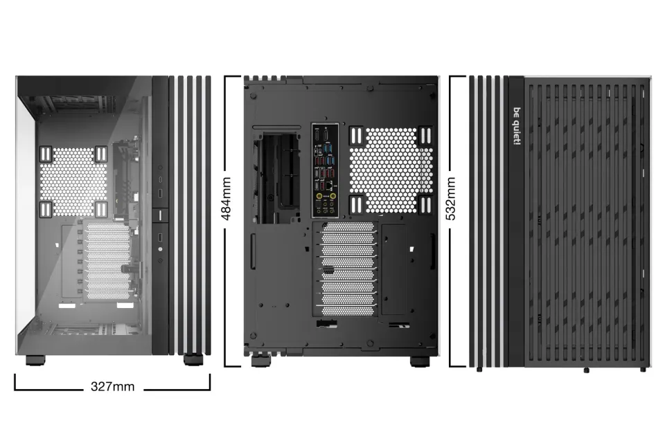 Be quiet! skříň LIGHT BASE 900DX / ATX / ARGB pásek / až 10 fans / 2xUSB 3.0 / USB-C / panoramatická / černá