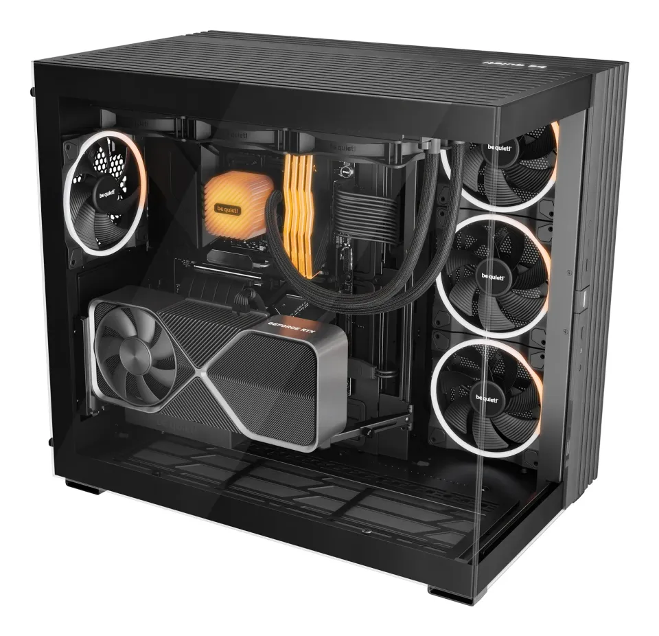 Be quiet! skříň LIGHT BASE 900DX / ATX / ARGB pásek / až 10 fans / 2xUSB 3.0 / USB-C / panoramatická / černá