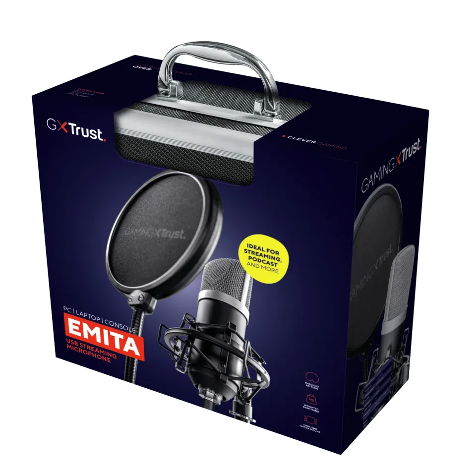 TRUST mikrofon GXT 252 Emita Streaming Microphone