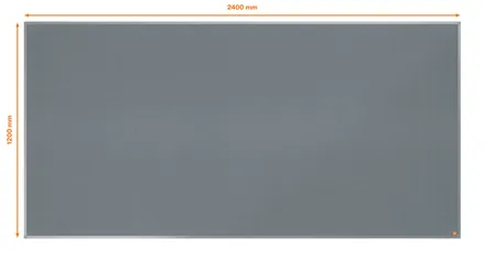 Nobo plstěná nástěnka Essence 2400 x 1200 mm, šedá