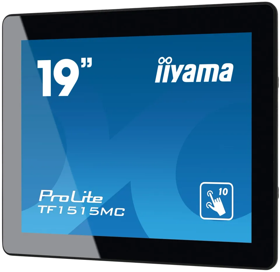 15" iiyama TF1515MC-B2: TN, XGA, capacitive, 10P, 350cd/m2, VGA, DP, HDMI, černý