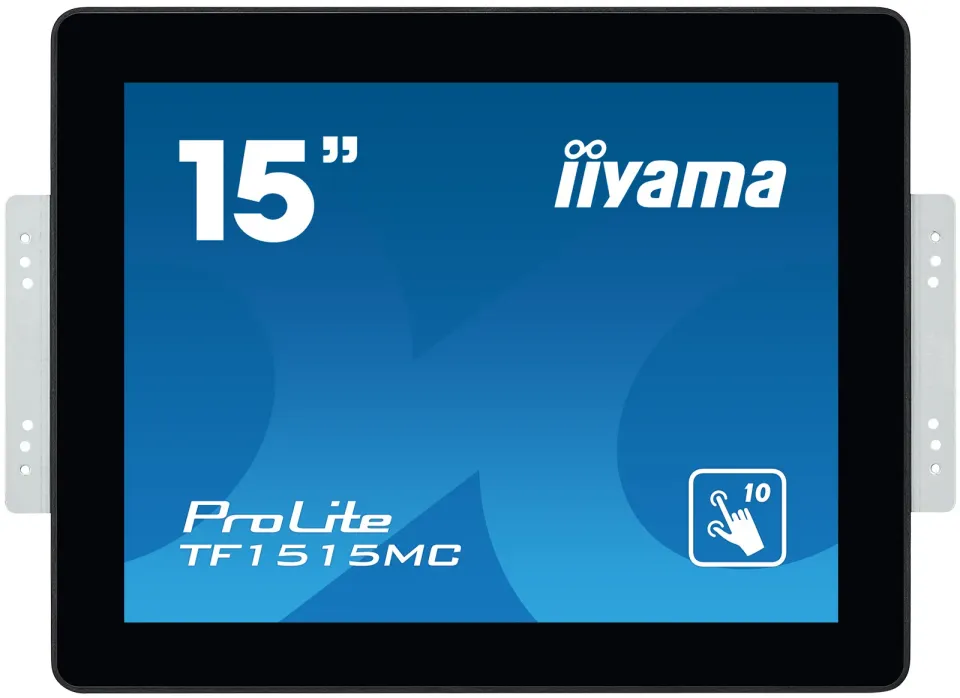 15" iiyama TF1515MC-B2: TN, XGA, capacitive, 10P, 350cd/m2, VGA, DP, HDMI, černý