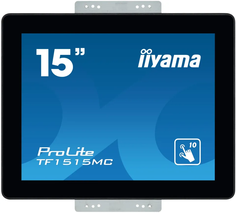 15" iiyama TF1515MC-B2: TN, XGA, capacitive, 10P, 350cd/m2, VGA, DP, HDMI, černý