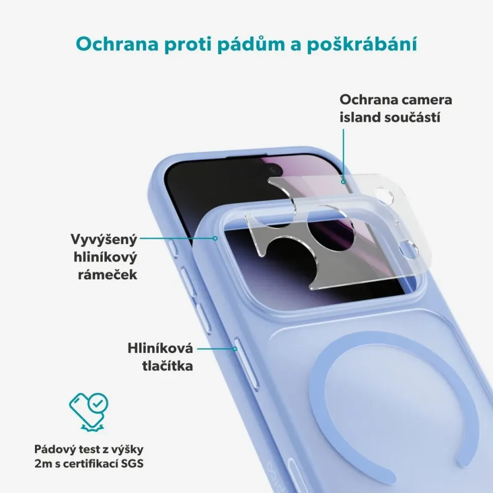 Epico HeroMatte Mag+ Case iPhone 17 Pro Max/18 Pro Max modrá