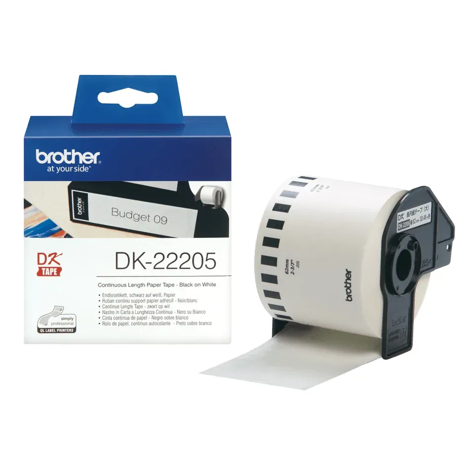 BROTHER DK-22205- papírová role (62mm x 30,48m)