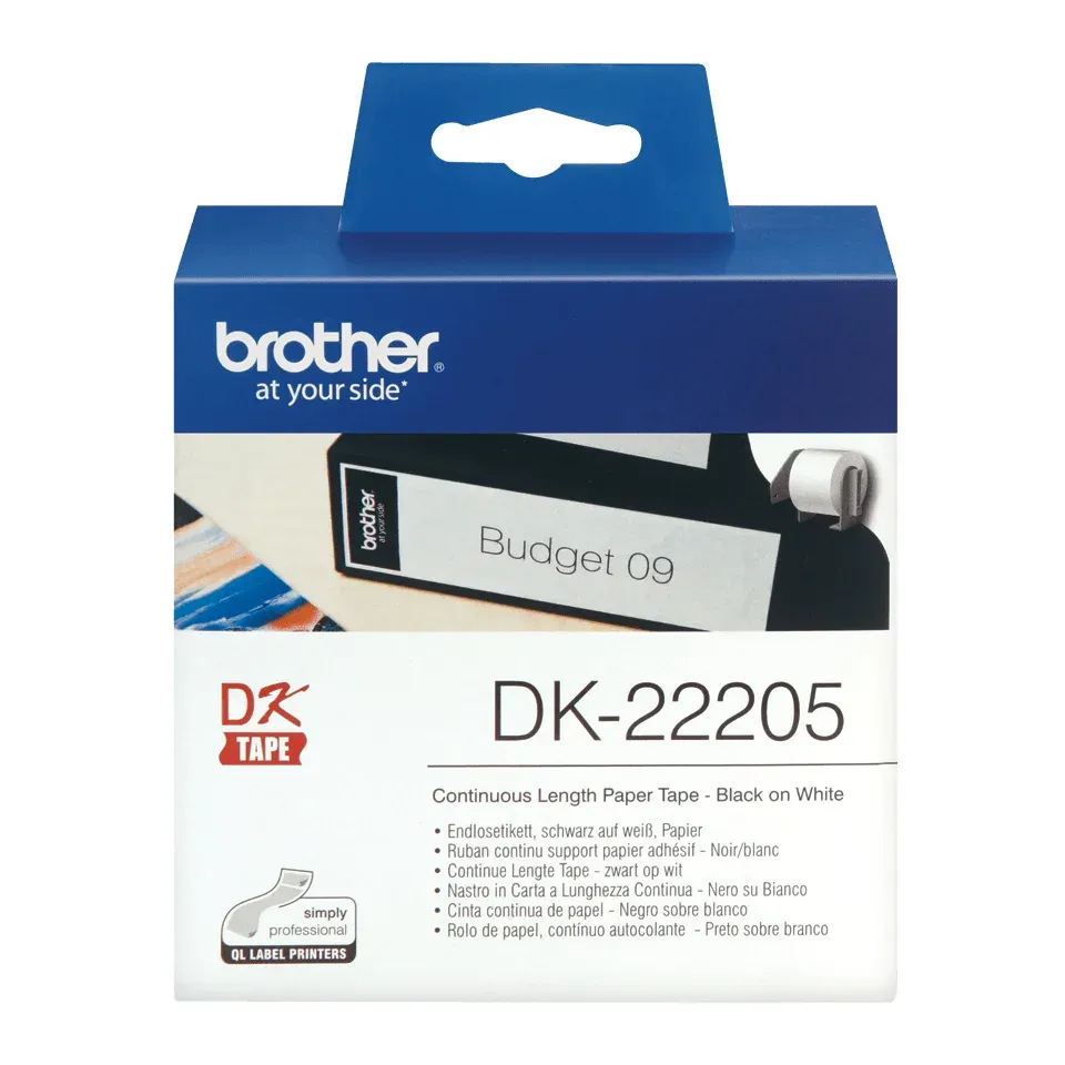 BROTHER DK-22205- papírová role (62mm x 30,48m)