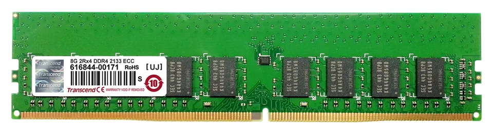 Transcend paměť 8GB DDR4 2133 ECC-DIMM 2Rx8 CL15 (TS1GLH72V1H)