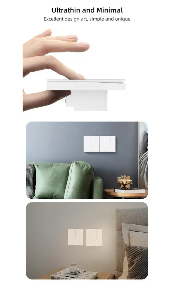 IMMAX NEO SMART vypínač Aria 2-tlačítkový, Wi-Fi, 230V, TUYA