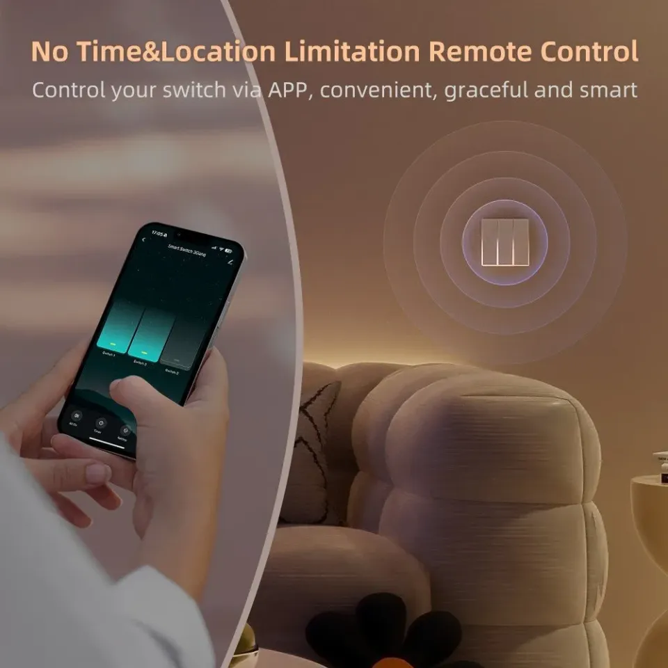 IMMAX NEO SMART vypínač Aria 2-tlačítkový, Wi-Fi, 230V, TUYA