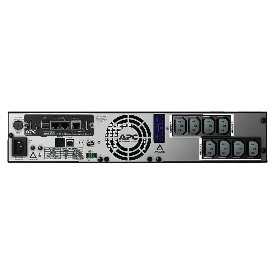 APC Smart-UPS X 1500VA Rack/Tower LCD 230V with Network Card, 2U (1200W)