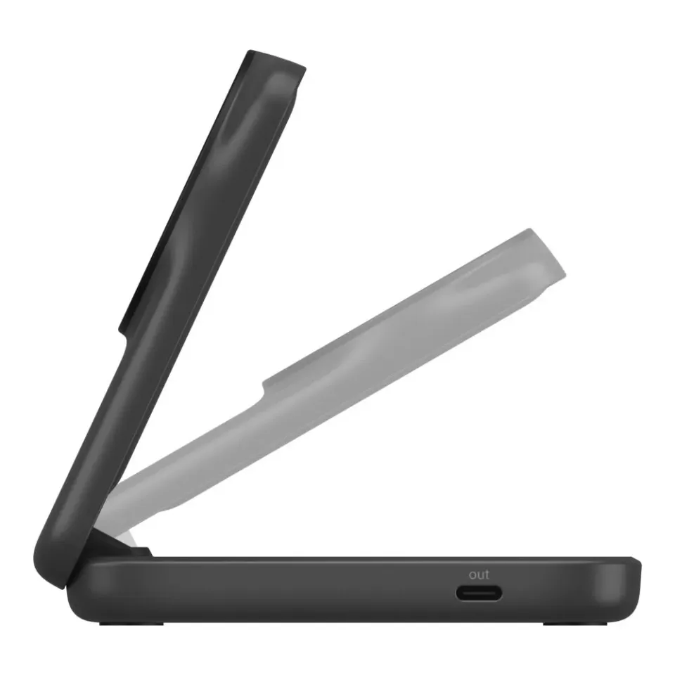Belkin UltraCharge Qi2 25W 2v1 Magnetická skládací nabíječka pro iPhone/AirPods, (WIZ038kqWH)