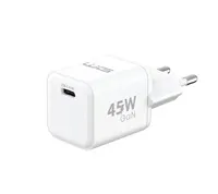 WG - Síťová nabíječka GaN 1x USB-C, PD PPS 45W, bílá