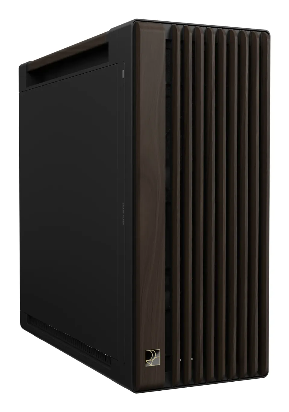 ASUS case PROART PA602 WALNUT WOOD MODERN METAL, Mid Tower, černá