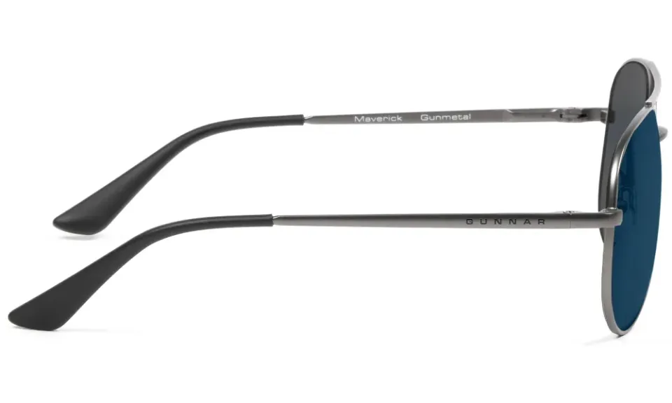 GUNNAR kancelářske/herní brýle MAVERICK GUNMETAL * sluneční skla * BLF 90 * NATURAL focus