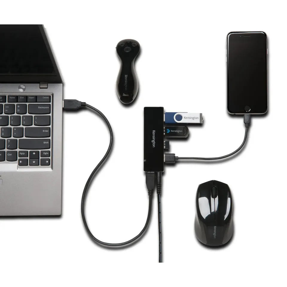 Kensington USB 3.0 4-Port Hub + Charging