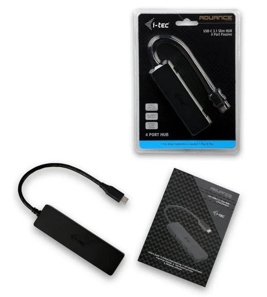 i-tec USB-C 3.1 Slim 4-portový HUB