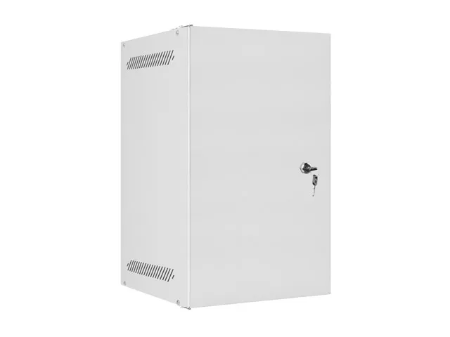 LANBERG RACKOVÁ SKŘÍŇ 10" PRO MONTÁŽ NA STĚNU 9U/280X310 PRO VLASTNÍ MONTÁŽ S KOVOVÝMI DVEŘMI ŠEDÁ
