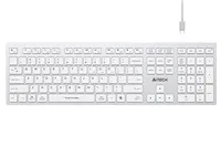 A4tech FBX50C, bezdrátová kancelářská klávesnice, bílá