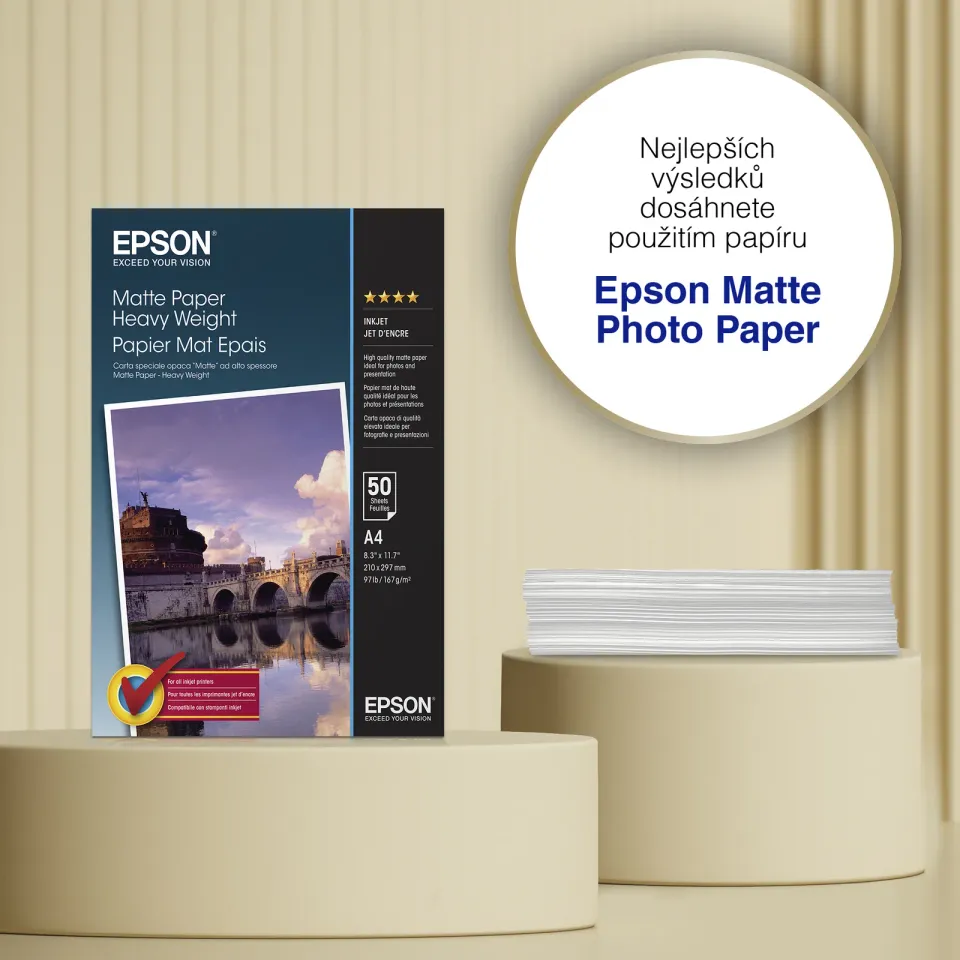 EPSON paper A4 - 167g/m2 - 50sheets - matte heavy weight