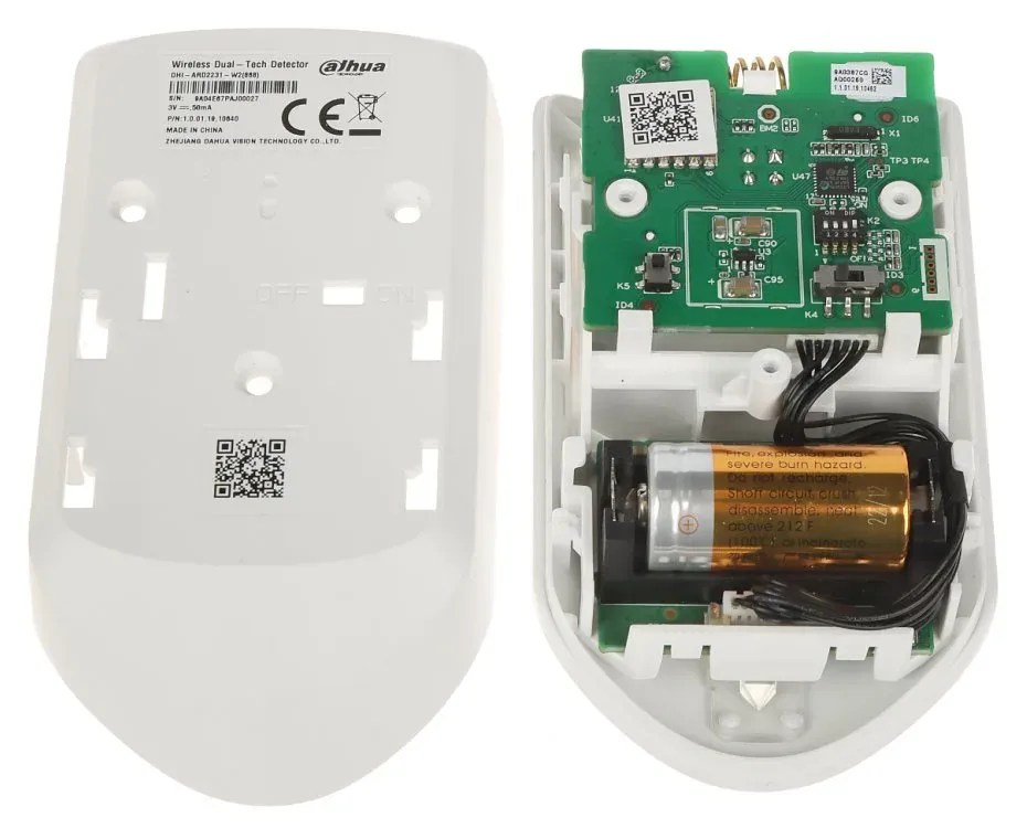 Dahua Airshield ARD2231-W2 PIR+MW bezdrátové čidlo 90st do 12m, PET imunita do 18kg/50cm